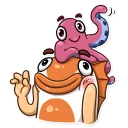 👋-Mr. Koi and Octopussy, Telegram Sticker