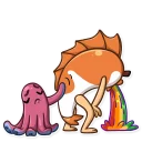😵-Mr. Koi and Octopussy, Telegram Sticker