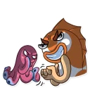😈-Mr. Koi and Octopussy, Telegram Sticker
