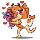 ❤-Mr. Koi and Octopussy, Telegram Sticker