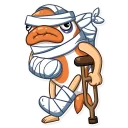 🤕-Mr. Koi and Octopussy, Telegram Sticker