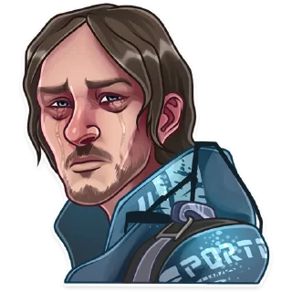 😢-Hideo Kojima, Telegram Sticker