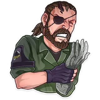 😖-Hideo Kojima, Telegram Sticker