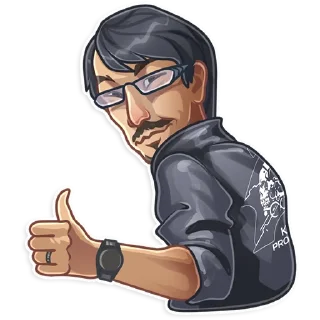 👍-Hideo Kojima, Telegram Sticker
