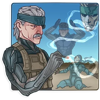 😒-Hideo Kojima, Telegram Sticker