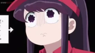 😢-Komi Can't Communicate, Telegram Sticker