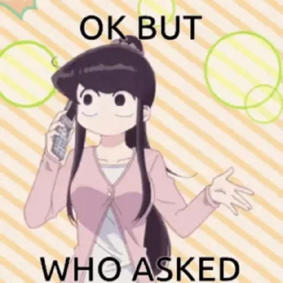 📲-Komi Can't Communicate, Telegram Sticker