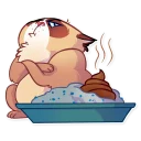 💩-ooky at, Telegram Sticker