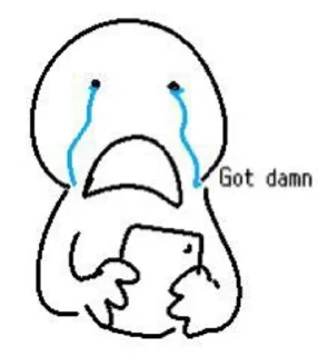 😢-злые челы :: @fStikBot, Telegram Sticker