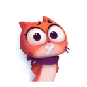 🤐-Kotenok Taffi, Telegram Sticker