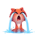 😭-Kotenok Taffi, Telegram Sticker