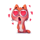 😍-Kotenok Taffi, Telegram Sticker