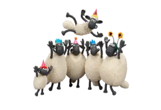 🥳-Koyun Shaun, Telegram Sticker