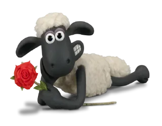 🌹-Koyun Shaun, Telegram Sticker