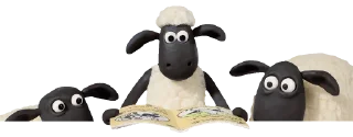 📖-Koyun Shaun, Telegram Sticker