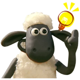 💡-Koyun Shaun, Telegram Sticker