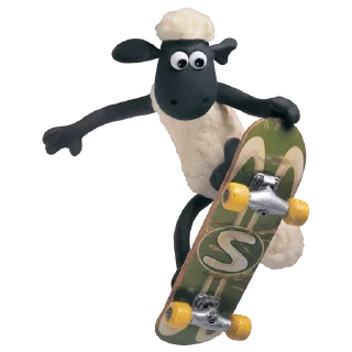 🛹-Koyun Shaun, Telegram Sticker
