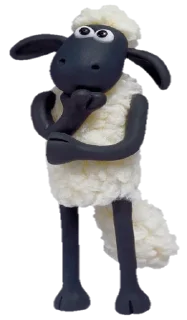 🤔-Koyun Shaun, Telegram Sticker