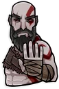 🤚-God of War, Telegram Sticker