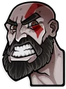 😡-God of War, Telegram Sticker