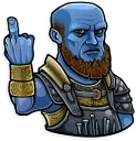 🖕-God of War, Telegram Sticker