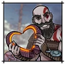 ❤️-God of War, Telegram Sticker