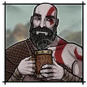 🍺-God of War, Telegram Sticker