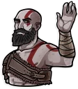 👋-God of War, Telegram Sticker