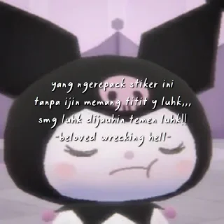 🧦-៹࣪˖⁩ kuromi's mood, @wrcking, Telegram Sticker