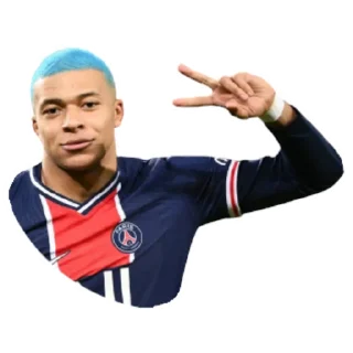 ✌-Kylian Mbappe, Telegram Sticker