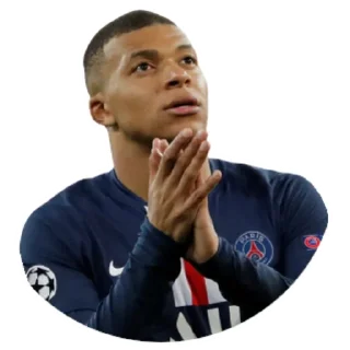 👏-Kylian Mbappe, Telegram Sticker