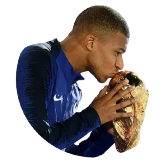 😘-Kylian Mbappe, Telegram Sticker