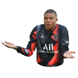 🤷‍♂️-Kylian Mbappe, Telegram Sticker
