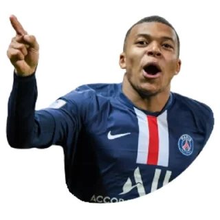 👆-Kylian Mbappe, Telegram Sticker