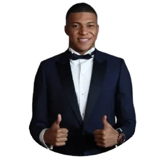 👍-Kylian Mbappe, Telegram Sticker