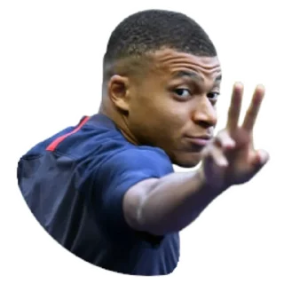 ✌-Kylian Mbappe, Telegram Sticker