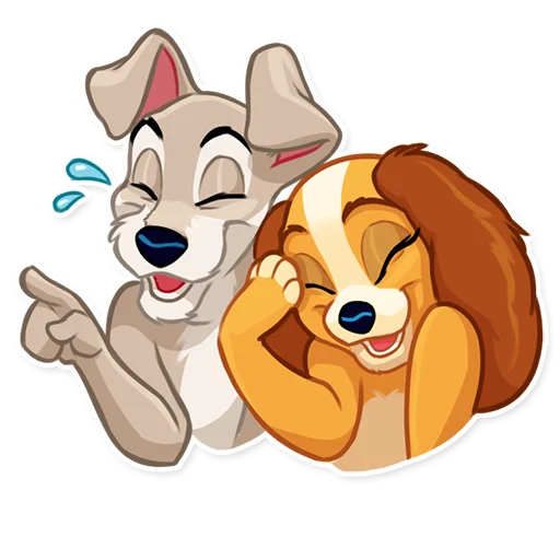 Lady and the Tramp, telegram sticker