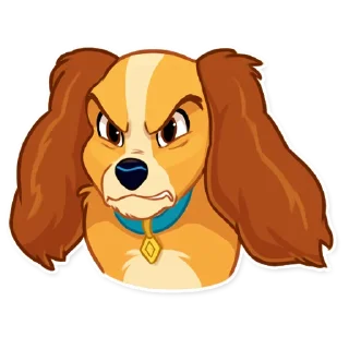 😡-Lady and the Tramp, Telegram Sticker
