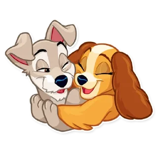 🤗-Lady and the Tramp, Telegram Sticker