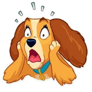 😱-Lady and the Tramp, Telegram Sticker