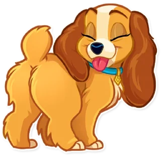 😝-Lady and the Tramp, Telegram Sticker