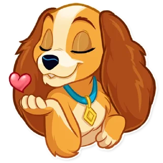 😘-Lady and the Tramp, Telegram Sticker