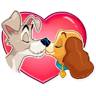 💏-Lady and the Tramp, Telegram Sticker