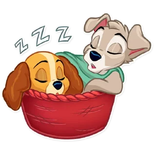 💤-Lady and the Tramp, Telegram Sticker