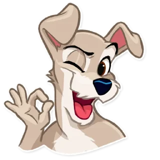 👌-Lady and the Tramp, Telegram Sticker