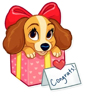 🎁-Lady and the Tramp, Telegram Sticker