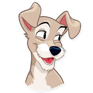 😏-Lady and the Tramp, Telegram Sticker