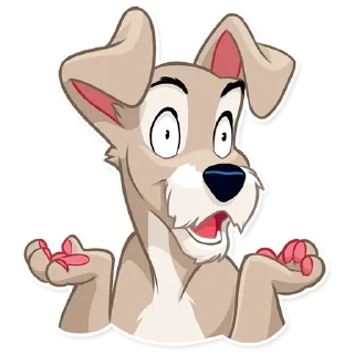 🤷‍♂️-Lady and the Tramp, Telegram Sticker