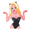 🤷‍♀️-Lady Cat, Telegram Sticker
