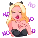 😣-Lady Cat, Telegram Sticker